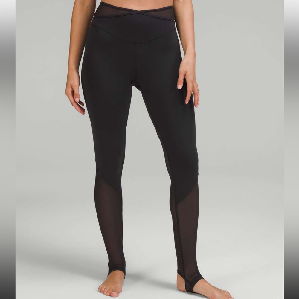 Lululemon Nulu and Crisscross Mesh Stirrup Tights